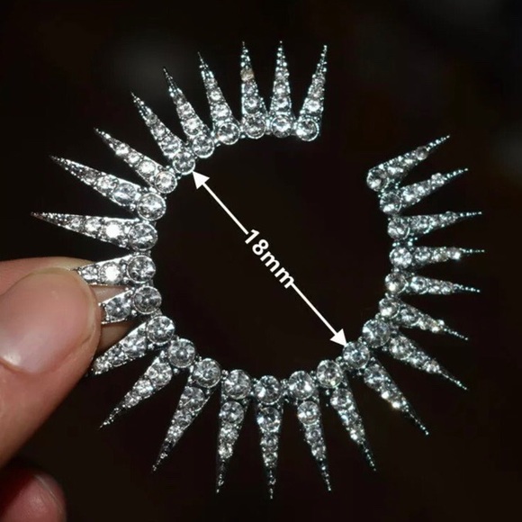 Gold plated sunflower earrings - Picture 3 of 6